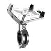 Kewig M7 Bicicleta 4 garras Soporte de navegación de aluminio Soporte para teléfono celular para ciclismo al aire libre (Plata)