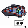 KUQIBAO Casco de motocicleta Auriculares Bluetooth de larga duración con luz (micrófono suave)