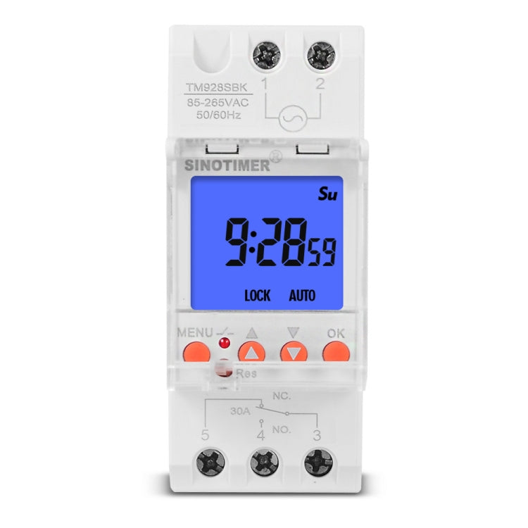 SINOTIMER TM928SBKL 85-265V 30A 1 segundo a 168 horas interruptor