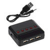 Cargador USB de batería de litio de uno a cinco 3,7 V para aviones X5C (puerto XH2.54)