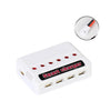 Cargador USB para drones con batería de litio de 3,7 V de uno a seis, color: blanco Puerto XH2.54