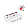 Cargador USB para drones con batería de litio de 3,7 V de uno a seis, color: blanco Puerto XH4.0