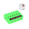 Cargador USB para drones con batería de litio de 3,7 V de uno a seis, color: verde Puerto XH2.54