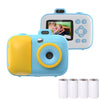 Cámara de impresión térmica digital inteligente para niños de 2,4 pulgadas con papel de impresión, color: enfoque azul 503AF