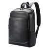 Bopai 61-121671A Mochila para portátil de negocios informal de gran capacidad y piel de vaca de capa superior (negro)