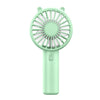 Mini ventilador de mano USB Soporte para teléfono de escritorio portátil recargable (verde)