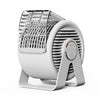 Mini ventilador de circulación de aire portátil sin aspas de escritorio en forma de caracol F7 (blanco)