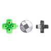 Juego de 3 teclas cruzadas para mando de PS5, botones de metal, base magnética con cabeza de hongo, juego de accesorios para teclas cruzadas