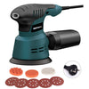 MOYI - Juego de 8 lijadoras de disco eléctricas para carpintería, pequeñas, con enchufe europeo