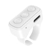 Mando a distancia con Bluetooth de 3 teclas y anillo para el dedo, herramienta para pasar páginas y fotos (blanco)