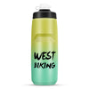Botella de agua para bicicleta WEST BIKING de 750 ml, portátil, para exteriores, color: amarillo y verde degradado