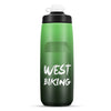 Botella de agua para bicicleta WEST BIKING de 750 ml, portátil, para exteriores, para ciclismo, color negro y verde degradado
