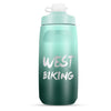 Botella de agua para bicicleta WEST BIKING de 620 ml, portátil, para exteriores, color verde oscuro degradado