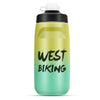 Botella de agua para bicicleta WEST BIKING de 620 ml, portátil, para exteriores, para ciclismo, color: amarillo, verde degradado