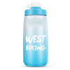 WEST BIKING Botella de agua para bicicleta de 620 ml Taza de agua portátil para ciclismo al aire libre, Color: Blanco Azul Degradado