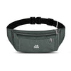 Riñonera deportiva para exteriores OUDU, impermeable, para hombre y mujer, para correr, para teléfono móvil (gris)