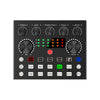 Mezclador de audio V8S Cambiador de voz en vivo Tarjeta de sonido externa Color: Negro