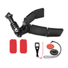 TUYU Soporte de montaje para cámara deportiva con bisagra integrada para casco de motocicleta, estilo: con 2 pegatinas