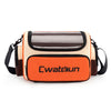 Bolso bandolera Cwatcun D121 para cámara, colorido, de gran capacidad, resistente al agua, para fotografía digital, color: naranja medio y rojo