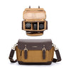 Bolso de lona impermeable vintage de un solo hombro Cwatcun D127 para cámara DSLR