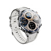 Reloj inteligente con pantalla redonda ultrafina H18 de 1,95 pulgadas con enchufe para teléfono, 32 GB (plateado)