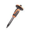 Cincel de varilla hexagonal forjado de 250 mm con punta mejorada MYTEC, cincel de acero forjado de grado industrial con tapa superior grande