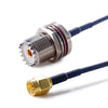 Cable coaxial RF de 30 cm, conector coaxial RG174, SMA macho a SO239 UHF hembra