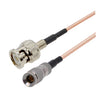 Cable adaptador RF RG179 de 30 cm con conector BNC macho a conector CC4 macho