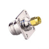 Conector coaxial RF N hembra a SMA macho