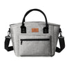 FRISCH - Fiambrera portátil de mano con aislamiento térmico para exteriores, bolsa bento gruesa para pícnic (gris)