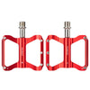 PROMEND PD-R41L 1 par de pedales de aleación de aluminio para bicicleta con rodamientos Perrin (rojo)