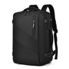WEIXIER B722 Mochila multifuncional de viaje de gran capacidad y estilo simple (negra)