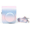 Bolsa protectora para cámara Polaroid Mini12 con diseño de cielo estrellado colorido (azul y rosa)