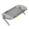 Estante de almacenamiento ajustable sin perforaciones para decodificador de TV, soporte para pantalla de computadora, colgador de enrutador (gris)