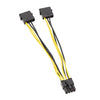 Cable de alimentación de CPU IDE Power Dual Large de 4 pines a EPS de 8 pines de 20 cm