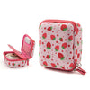 Cwatcun D156 Bolsa de almacenamiento portátil grande Bolsa de cámara de carcasa rígida con microcortes pequeños (rosa fresa)