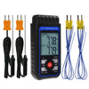 Medidor electrónico de temperatura de alta precisión con sonda de contacto industrial tipo K (THE-343)