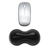 Reposamuñecas de silicona para teclado y ratón, alivia la fatiga de las muñecas. Especificación: Pequeño, transparente, gris