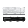 Reposamuñecas de silicona para teclado y ratón, alivia la fatiga de las muñecas. Especificación: grande, transparente, gris