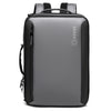 Mochila USB para ordenador portátil de negocios Ozuko para hombre (gris oscuro)