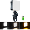 Lámpara de relleno con clip para videoconferencia PTZ, cámara de teléfono móvil, fotografía, especificación: luz recargable de 3 colores