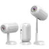 Miniproyector TS-6 con Android 11, WiFi6, 4K, con elevación oculta y cardán, enchufe de la UE (blanco)