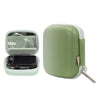 Mini bolsa de almacenamiento Cwatcun H45, pequeña bolsa para cámara digital con microcortes, bolsa rígida de PU resistente al agua (verde)