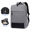 Mochila para portátil de gran capacidad, resistente al agua, para viajes de negocios (gris)
