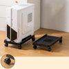 Soporte de host para computadora, chasis de escritorio, bandeja móvil, base de elevación con polea, especificación: rueda universal