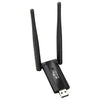 Amplificador de señal WiFi alimentado por USB a través de la extensión del enrutador inalámbrico de pared (negro)