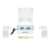 Base de refrigeración RGB multifunción para montaje en pared de Xbox Series S con ventilador y gancho (blanco)