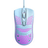 Ratón para juegos USB con cable y diseño hueco ergonómico T-WOLF V15 Honeycomb con iluminación RGB para PC, oficina y hogar (azul)
