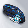Ratón inalámbrico para juegos T-WOLF Q13 de 2,4 GHz con 6 teclas RGB y luz colorida, color: modo dual, negro estrella
