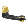 Soporte de pared para proyector plegable ajustable con cabezal panorámico de aleación de aluminio (oro negro)